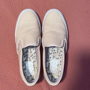 VANS light pink slip ons